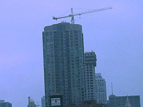 Crane atop a building under construction in Chicago #LoveThisCity #CBias